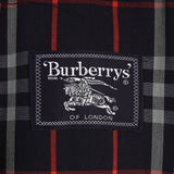 バーバリー ヴィンテージ ノバチェック襟 ウールライナー付き ステンカラーコート ネイビー メンズ