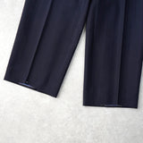 イヴ サンローラン ヴィンテージ ストライプ柄 シングル テーラードジャケット ツータック スラックス セットアップ ネイビー メンズ