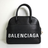バレンシアガ ヴィル レザー 2way ハンドバッグ ショルダーバッグ ブラック
