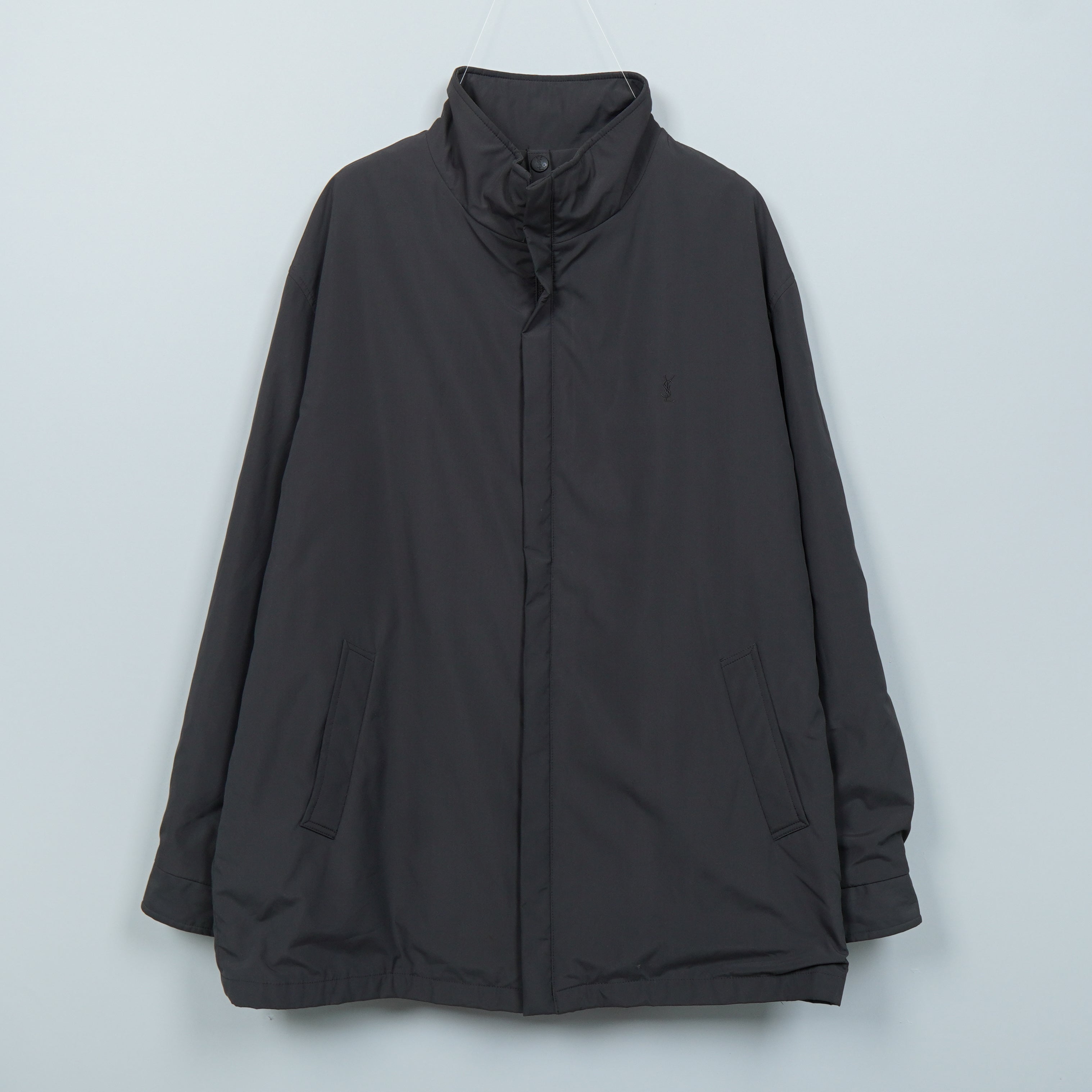 イヴ サンローラン ヴィンテージ YSLロゴ ナイロンジャケット ブルゾン