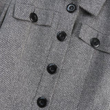 イヴサンローラン ヴィンテージ ツイード ジャケット グレー レディース