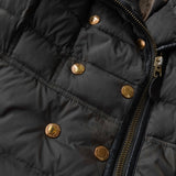 バーバリー 金ボタン ダウンジャケット ダウンコート ブラウン