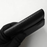 ロエベ リピートアナグラム レザー 二つ折り財布 ブラック