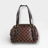 ルイ ヴィトン ダミエ リヴィントンPM トートバッグ ハンドバッグ ブラウン N41157