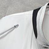 イヴ サンローラン ヴィンテージ YSLロゴ ブルゾン ジャケット ホワイト / ネイビー