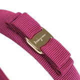 サルバトーレ フェラガモ ヴァラ リボン カチューシャ ピンク