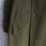 ワイズ レッド レーベル ダブルブレスト ウールコート カーキ