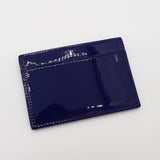 イヴ サンローラン YSLロゴ エナメル カードケース ブルー 箱付き