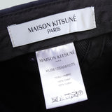 メゾン キツネ ロゴ 刺繍 キャップ 帽子 ネイビー