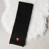 サンローラン ハート ウール マフラー ブラック