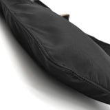 プラダ トライアングルロゴ テスート / レザー ショルダーバッグ ブラック