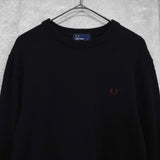 フレッドペリー ロゴ ニット ブラック