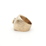 シャネル ココマーク マトラッセ フェイクパール リング 指輪 GP 11号 レディース