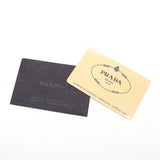 プラダ ロゴ パンチングレザー ハンドバッグ ベージュ