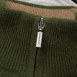 バーバリー ホースロゴ ハーフジップ ニット カーキ