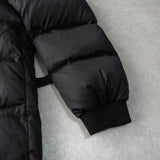 アクネ ストゥディオズ フーデッド ダウンコート ダウンジャケット ブラック