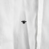 ディオール オム ビー刺繍 カッターシャツ 長袖シャツ ホワイト メンズ