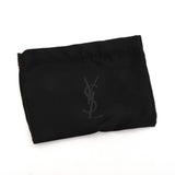 イヴ サンローラン YSLロゴ エナメル カードケース ブルー 箱付き