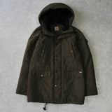 カーハート アンカレッジ パーカー ロゴ 中綿ジャケット マウンテンパーカー カーキ