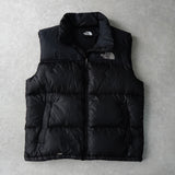 ザ ノースフェイス ヌプシ 700フィル ロゴ ダウンベスト ブラック