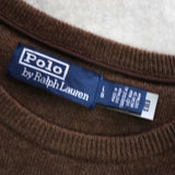 ポロ ラルフローレン スモールポニー ウール ニット ブラウン