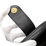 ロエベ アナグラム レザー ハンドバッグ ブラック