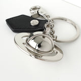 ヴィヴィアン ウエストウッド ラージ オーブ レザー シルバー チャーム キーホルダー