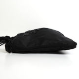 プラダ テスート ポコノ ナイロン ビーズ タッセル ミニ ショルダーバッグ ポシェット ブラック