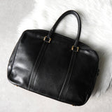 ロエベ アナグラム レザー ビジネスバッグ ハンドバッグ ブラック メンズ