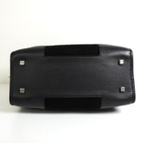 ロエベ アマソナ28 スエード / レザー ハンドバッグ ブラック