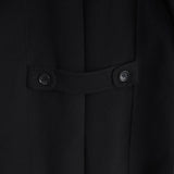 バーバリー ロンドン ノバチェック裏地 カシミア ウール ステンカラーコート レディース ブラック