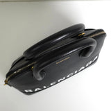 バレンシアガ ヴィル レザー 2way ハンドバッグ ショルダーバッグ ブラック