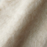 ロエベ アナグラム レザーパッチ モヘア マフラー ホワイト