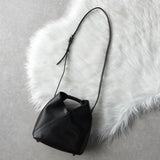 エムエムシックス メゾン マルジェラ レザー ジャパニーズバッグ クロスボディ ショルダーバッグ ブラック