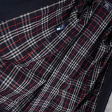 バーバリー ヴィンテージ ノバチェック襟 ウールライナー付き ステンカラーコート ネイビー メンズ