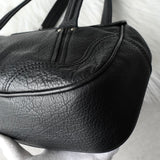 セリーヌ シボレザー 肩掛け ハンドバッグ ショルダーバッグ シルバー金具 ブラック