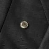 バーバリー ヴィンテージ ホースロゴ ボタン モヘア混紡 ダブル テーラドジャケット グレー