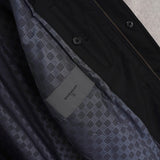 ジバンシィ パンチング フェイクレザー切り替え メンズ ナイロンジャケット ダークネイビー