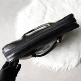 ロエベ アナグラム レザー ビジネスバッグ ハンドバッグ ブラック メンズ