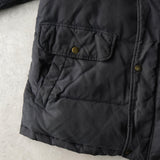 イヴサンローラン ヴィンテージ ボア襟 ダウンジャケット ネイビー