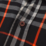 バーバリー ヴィンテージ ロゴ ノバチェック 長袖シャツ ネイビー