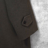 バーバリー カシミヤ アンゴラ ウール ノバチェック裏地 ステンカラーコート ブラウン