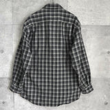 イヴ サンローラン ヴィンテージ YSLロゴ ネルシャツ 長袖シャツ グレー メンズ