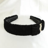 サルバトーレ フェラガモ ヴァラ リボン ファー カチューシャ ブラック