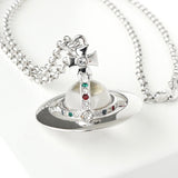 ヴィヴィアン ウエストウッド ラージ オーブ シルバー ネックレス