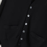 イヴ サンローラン ヴィンテージ YSLロゴ ウール カーディガン ブラック