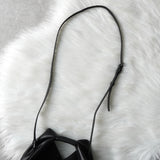 エムエムシックス メゾン マルジェラ レザー ジャパニーズバッグ クロスボディ ショルダーバッグ ブラック