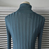 Acne Studios Women's Blue Ribbed Turtleneck