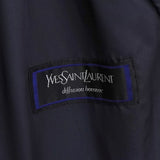 イヴ サンローラン ヴィンテージ ウールコート ステンカラーコート ネイビー