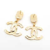 シャネル ココマーク ビジュー スイングピアス GP ブラック レディース
